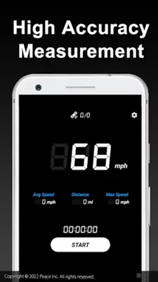 Speedometer android App screenshot 1