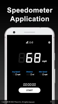 Speedometer android App screenshot 2